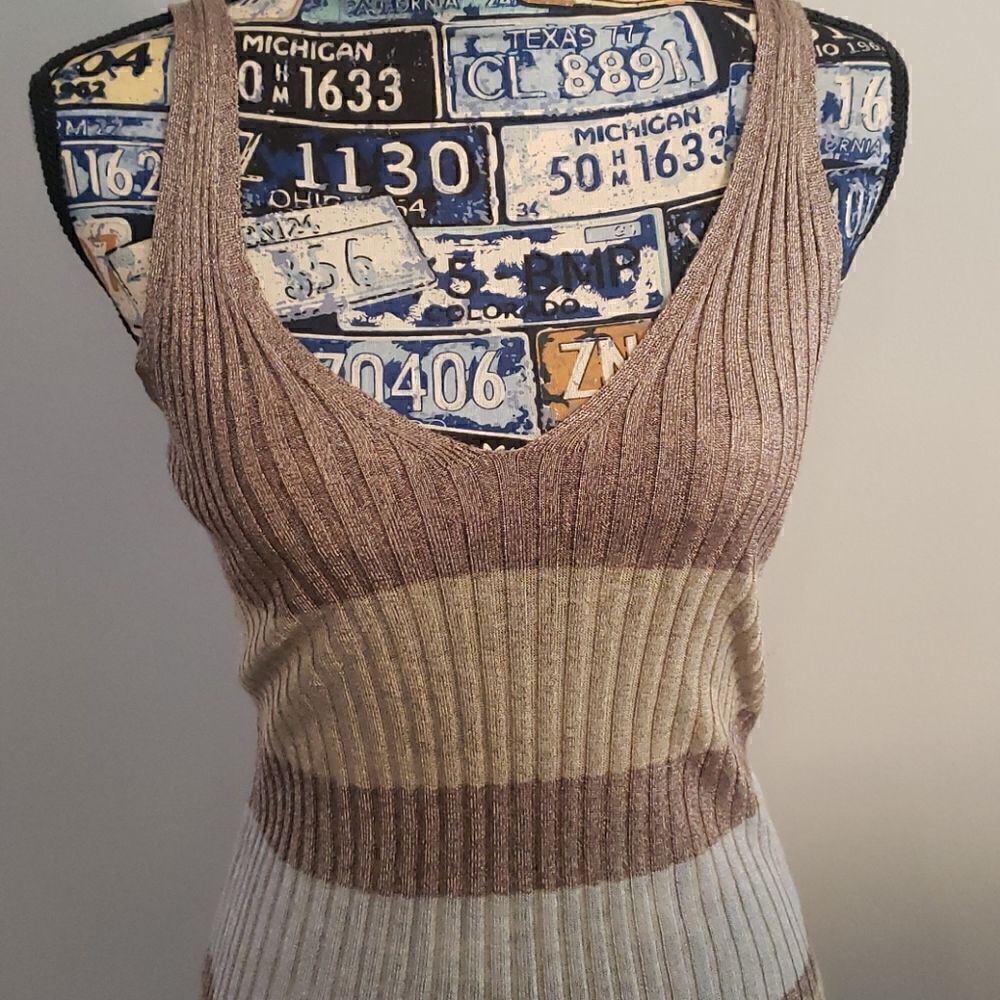 Zara Knit Tank Top‼️Italian Yarn - Picture 2 of 6